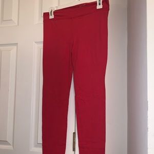 Wet Seal Red/Orange Leggings